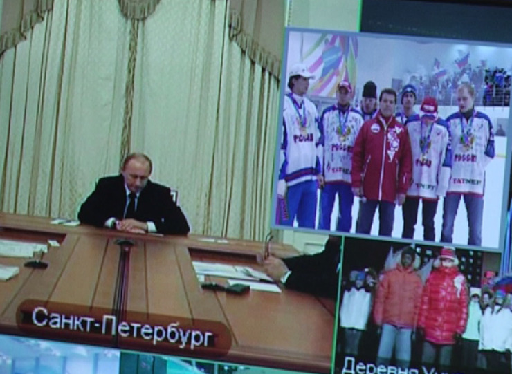 V. Putin checked out preparations for the Universiade-2013