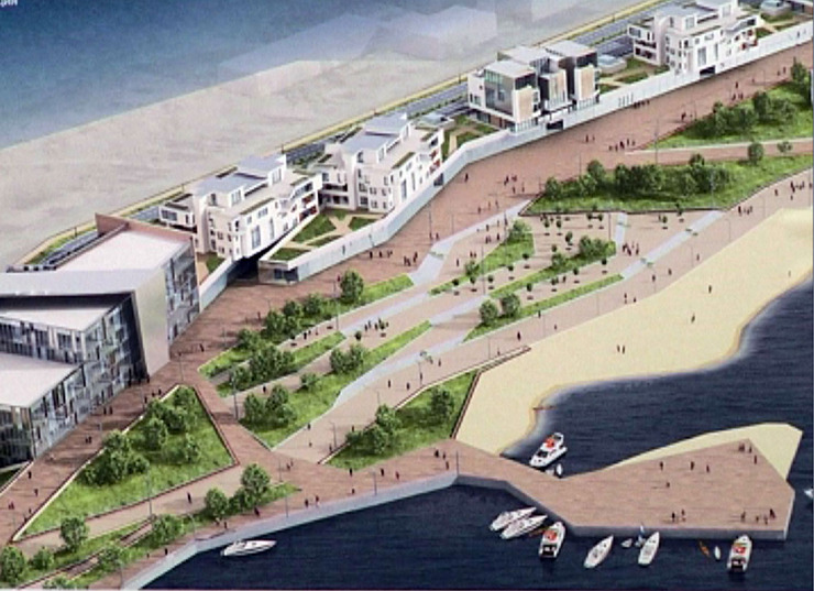 President of Tatarstan shown the project of Kazanka waterfront improvement