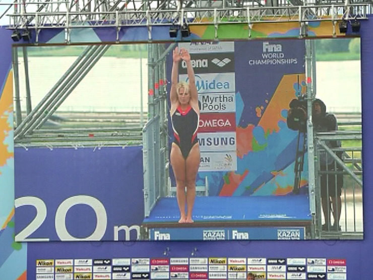 Final in the high-diving among women at World Cup 2015