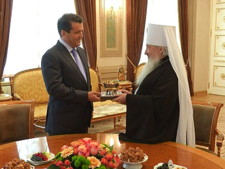 Ilsur Metshin met with Metropolitan of Kazan and Tatarstan Feofan