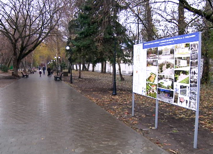 I. Metshin examined reconstructed park in Derbyshki