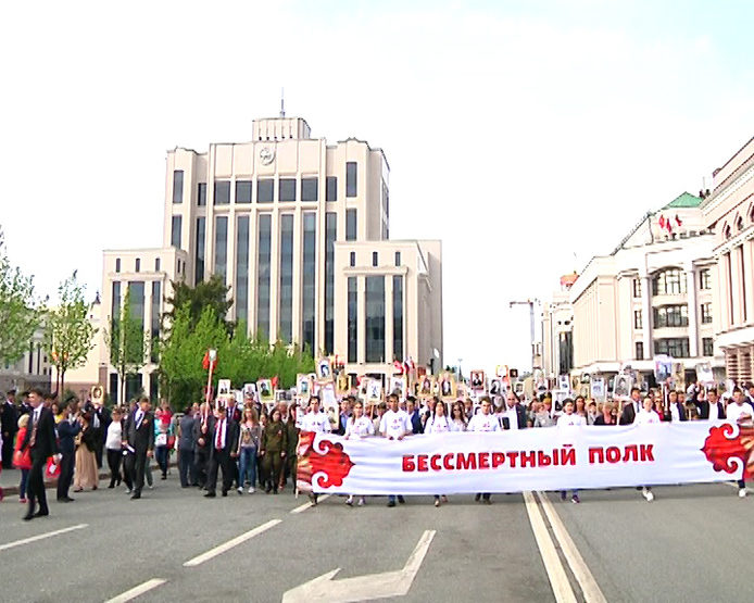 Action "Immortal regiment" took place In Kazan