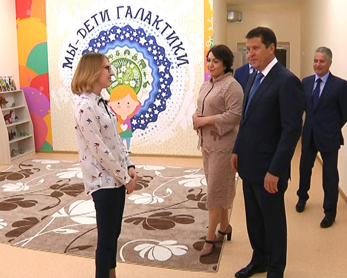 I. Metshin visited the kindergarten of the educational center "Galaktika"