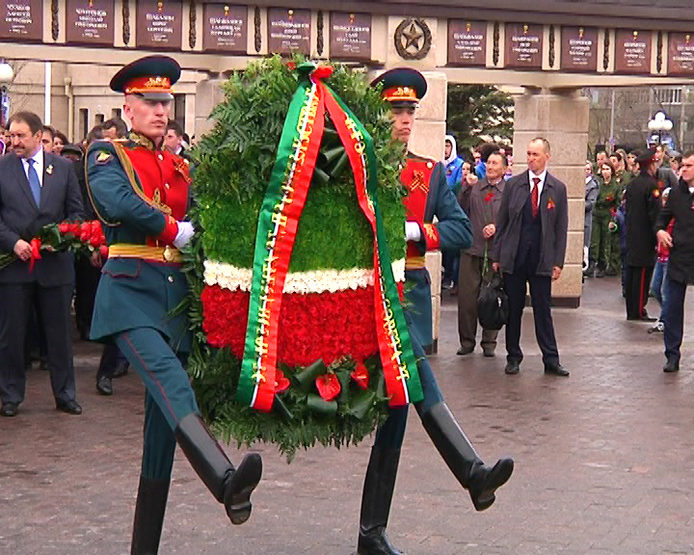 The memory of the dead soldiers was honored in the Kazan Pobeda Park