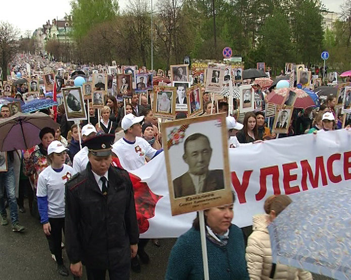 The action “Immortal Regiment” gathered about 120 thousand people in Kazan