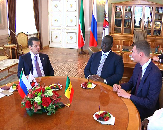 Ilsur Metshin met with the delegation of Senegal