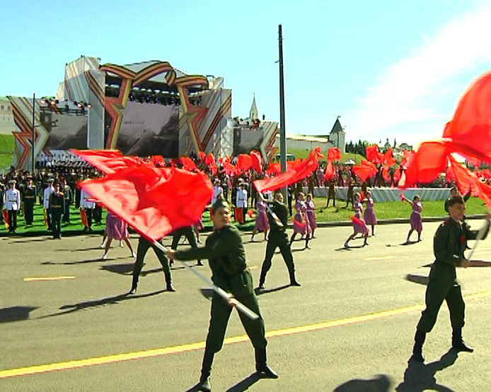 The Victory Parade took place in Kazan