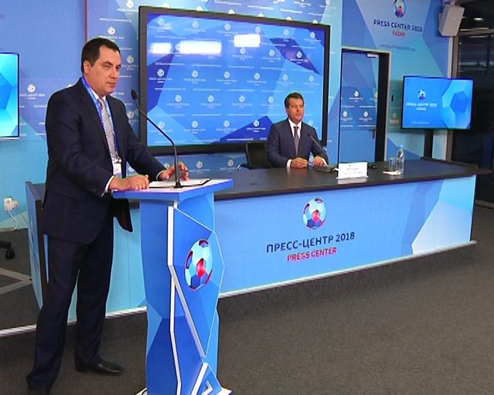 The press conference with the Mayor of Kazan in the IT-park, 06/18/2018