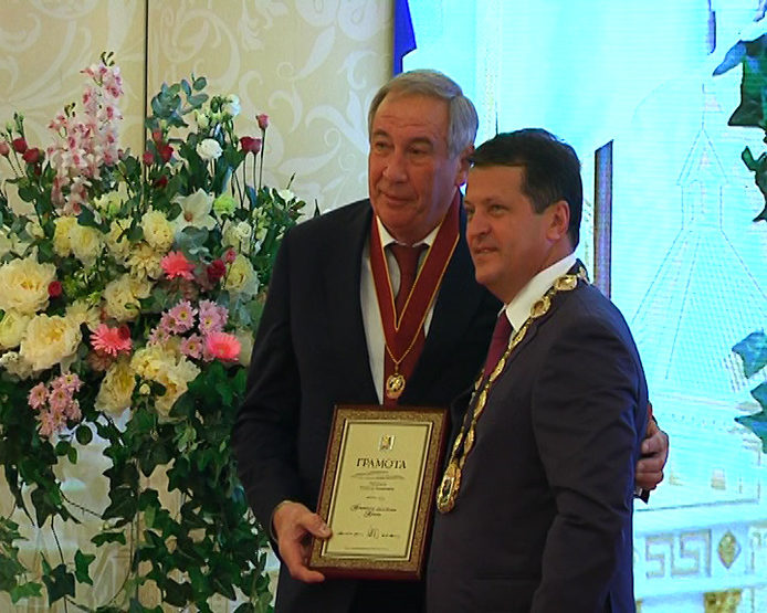 The solemn meeting in the Kazan City Hall, 08/30/2018