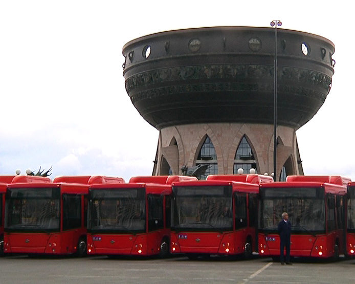 Kazan motor transport enterprises received the first batch of 30 buses running on methane