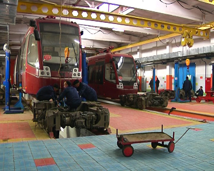 The Mayor of Kazan inspected the overhauled tram depot