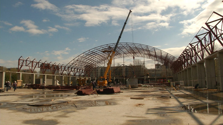 The Mayor of Kazan visited the construction site of the new football arena on Mavlyutov street