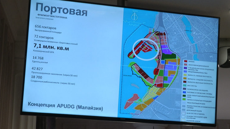 The concept of complex renovation of the territory near the river port was presented in Kazan