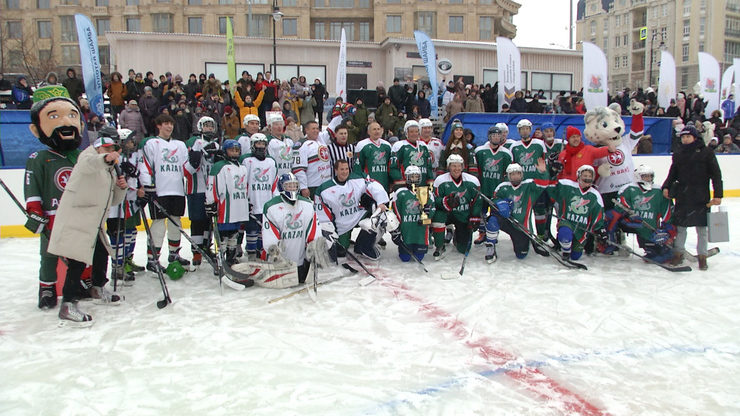 The gala match of the city stage of the Golden Puck tournament  was held at the Black Lake park