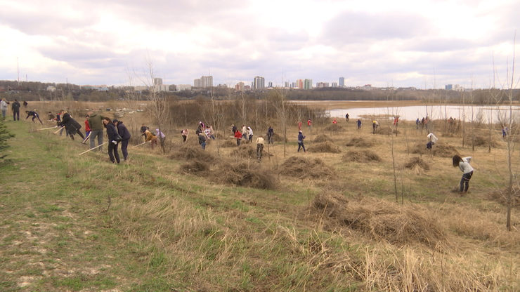 A citywide clean-up in Kazan