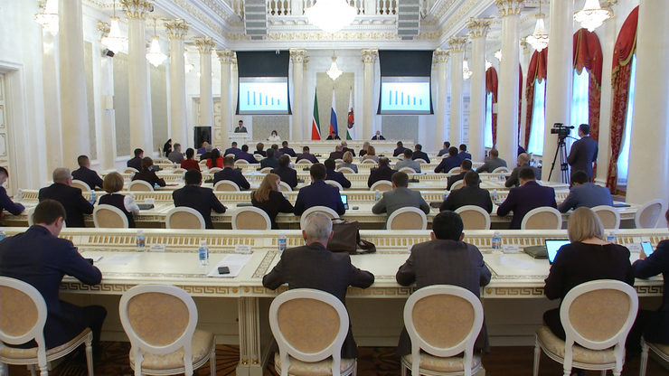 The first session of the Kazan City Duma takes place at the City Hall