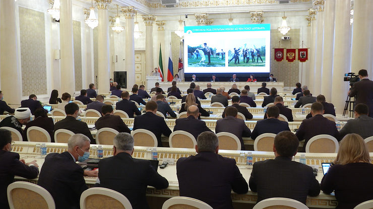 The XI session of the Kazan City Duma of the fourth convocation   The XI session of the Kazan City Duma takes place at the City Hall