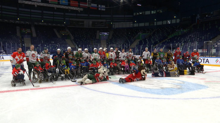 A Hockey for Everyone charity match takes place at the Tatneft Arena