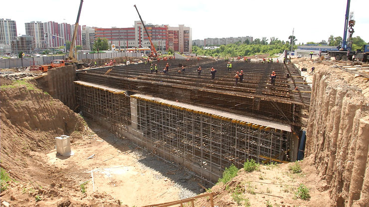 Завершается строительство развязки и подземных переходов на первом участке Вознесенского тракта