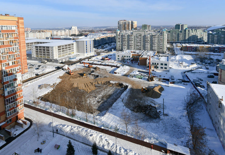 В Ново-Савиновском районе Казани строят два новых детских сада на 220 мест каждый