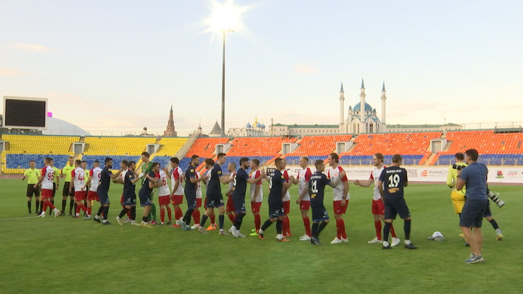 A charity football match with takes place in Kazan