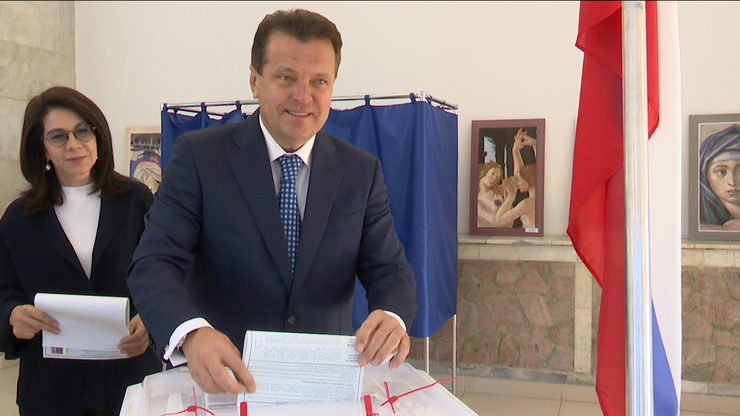 I.Metshin votes in the presidential elections of the Russian Federation