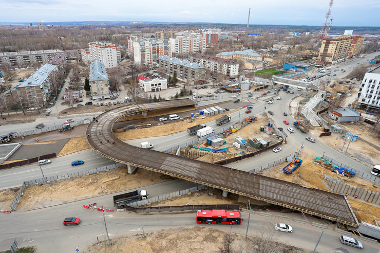 Работы по реконструкции Горьковского шоссе выполнены на 68%