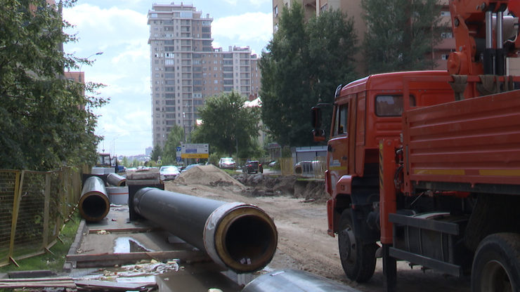 К отопительному сезону в Казани на ул.Мусина отремонтируют магистральный тепловод №17