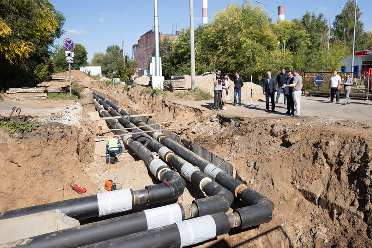 During the heating season, a section of the heating networks on Karbyshev Street will be replaced